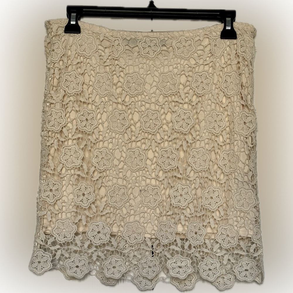 Blue Rain floral crochet skirt!